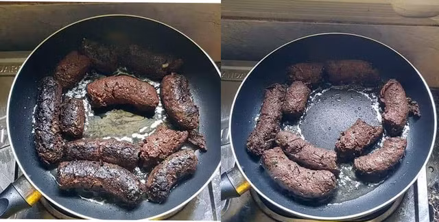 Trứng rán hắc ám, (Nguồn ảnh: Phạm Mơ)