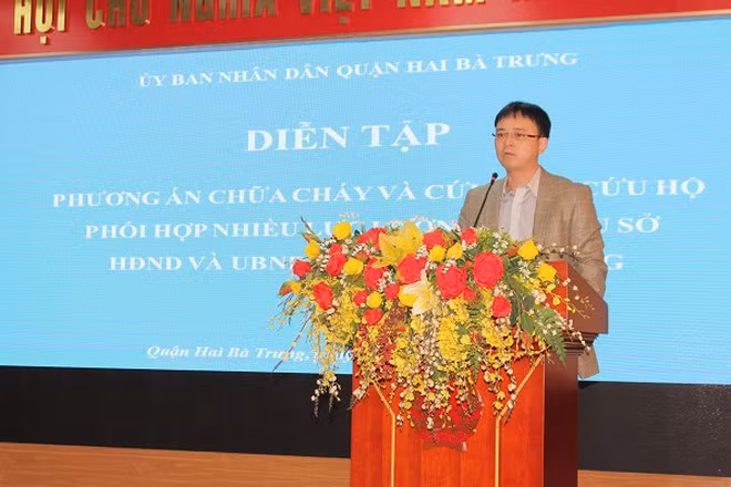 Chủ tịch UBND quận Hai Bà Trưng 2021-2026 - ông Nguyễn Quang Trung.