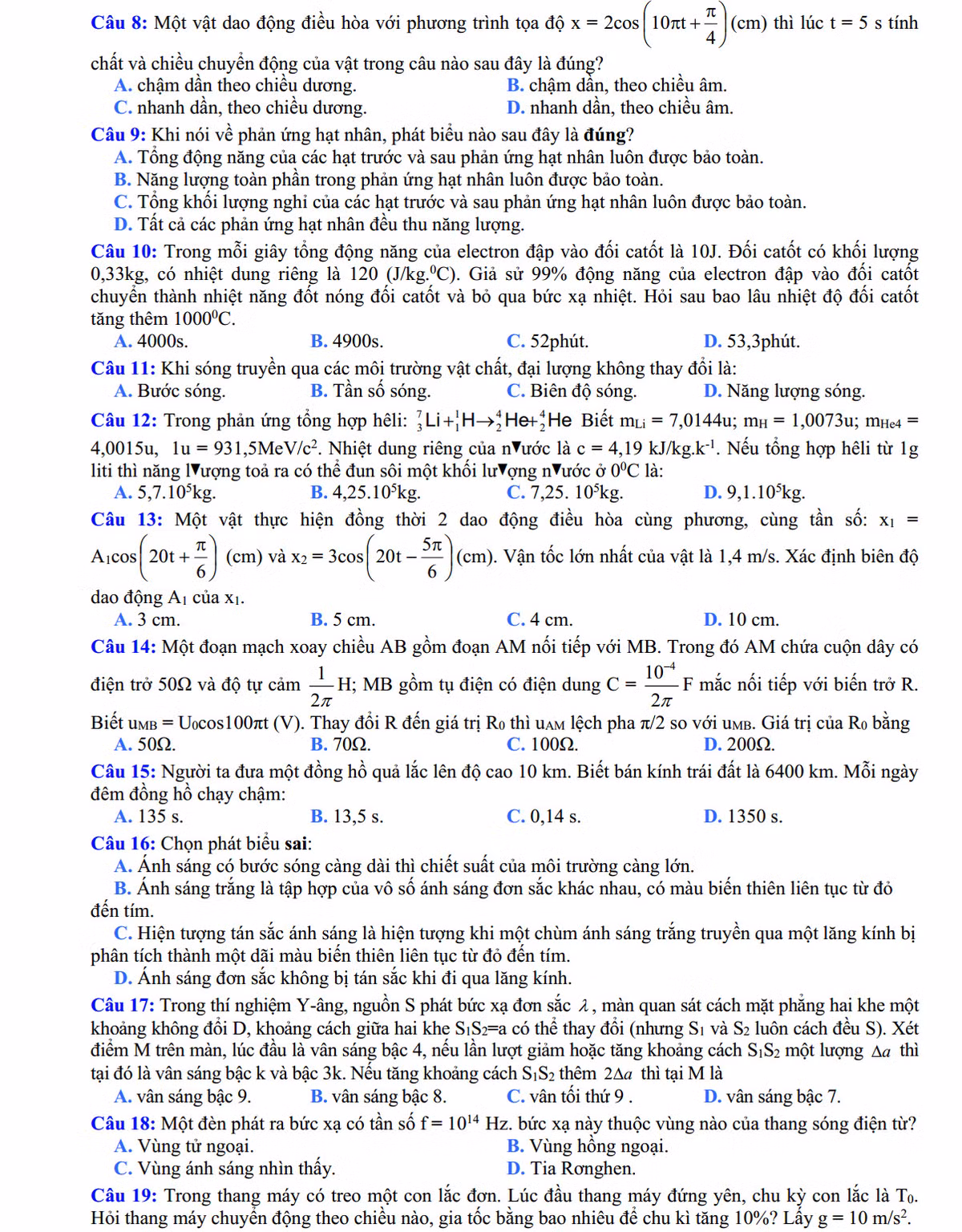 De thi thu THPT quoc gia 2015 mon Vat Ly va dap an-Hinh-2