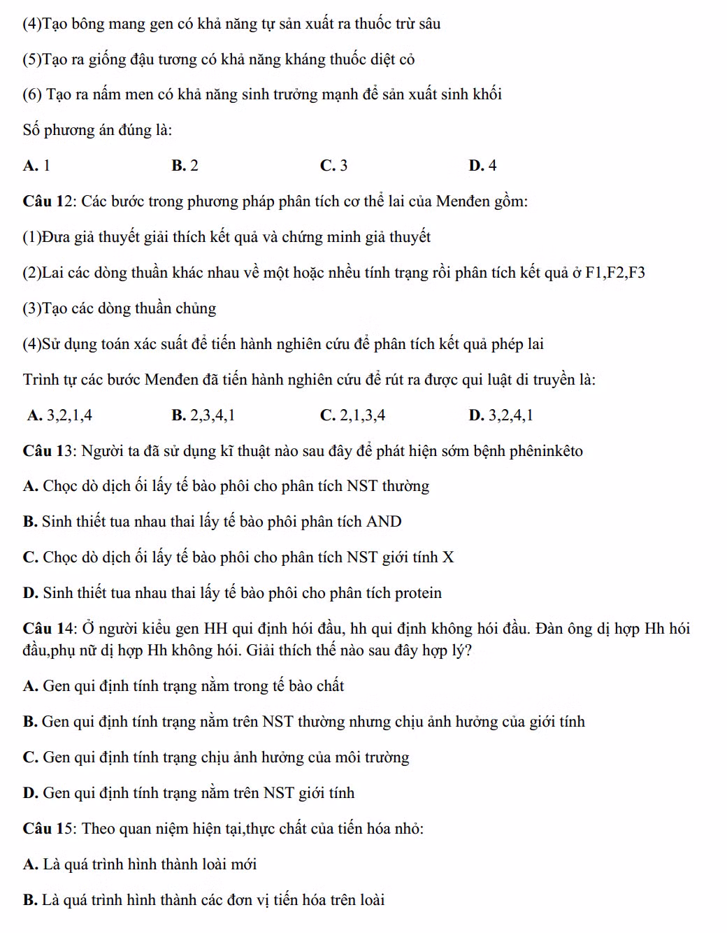 De thi thu THPT quoc gia 2015 mon Sinh chuyen Hung Vuong va dap an-Hinh-4