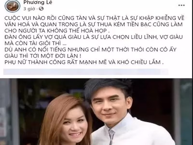 Phương Lê cũng gây ồn ào khi mắng Jack chơi bời, bảo vệ Thiên An, bàn luận vụ ly hôn của ca sĩ Đan Trường - doanh nhân Thủy Tiên, “đá xéo” Hoài Linh khi nam nghệ sĩ dính lùm xùm từ thiện. Ảnh: Vietnamnet.