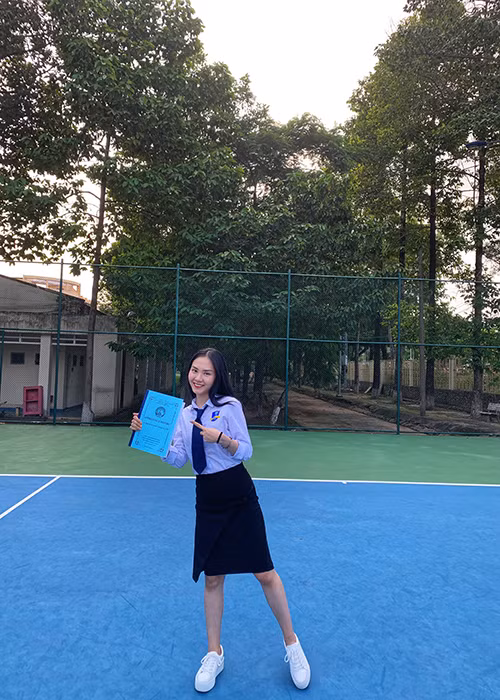 Khi còn học lớp 11, cách đây gần 5 năm, Mai Phương đạt điểm IELTS 6.5. Mục tiêu sắp tới của cô là IELTS 8.0.