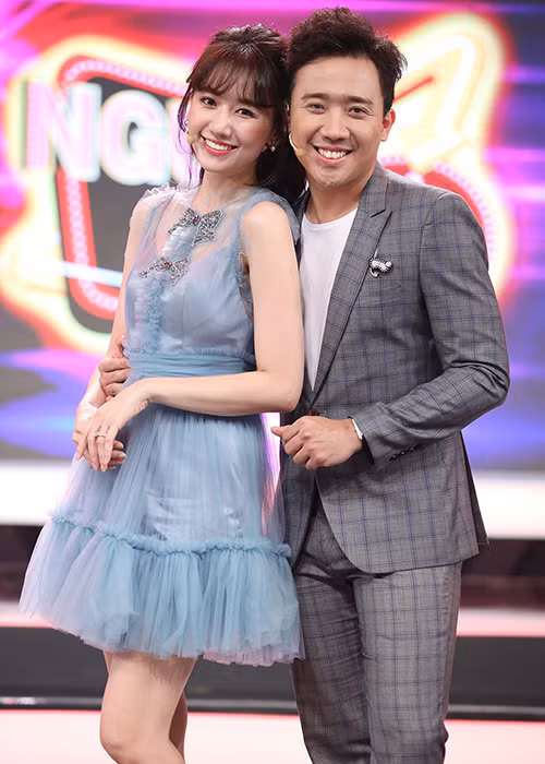 Trấn Thành - Hari Won nên duyên sau khi quay phim “49 ngày”. Hiện tại, cuộc hôn nhân của đôi uyên ương này đã được 4 năm. Ảnh: Dân Việt