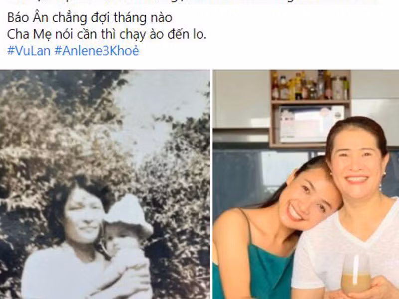 Lê Ba La chia sẻ hình ảnh ngày nhỏ bên mẹ và kể lại sự vất vả, hy sinh của đấng sinh thành.