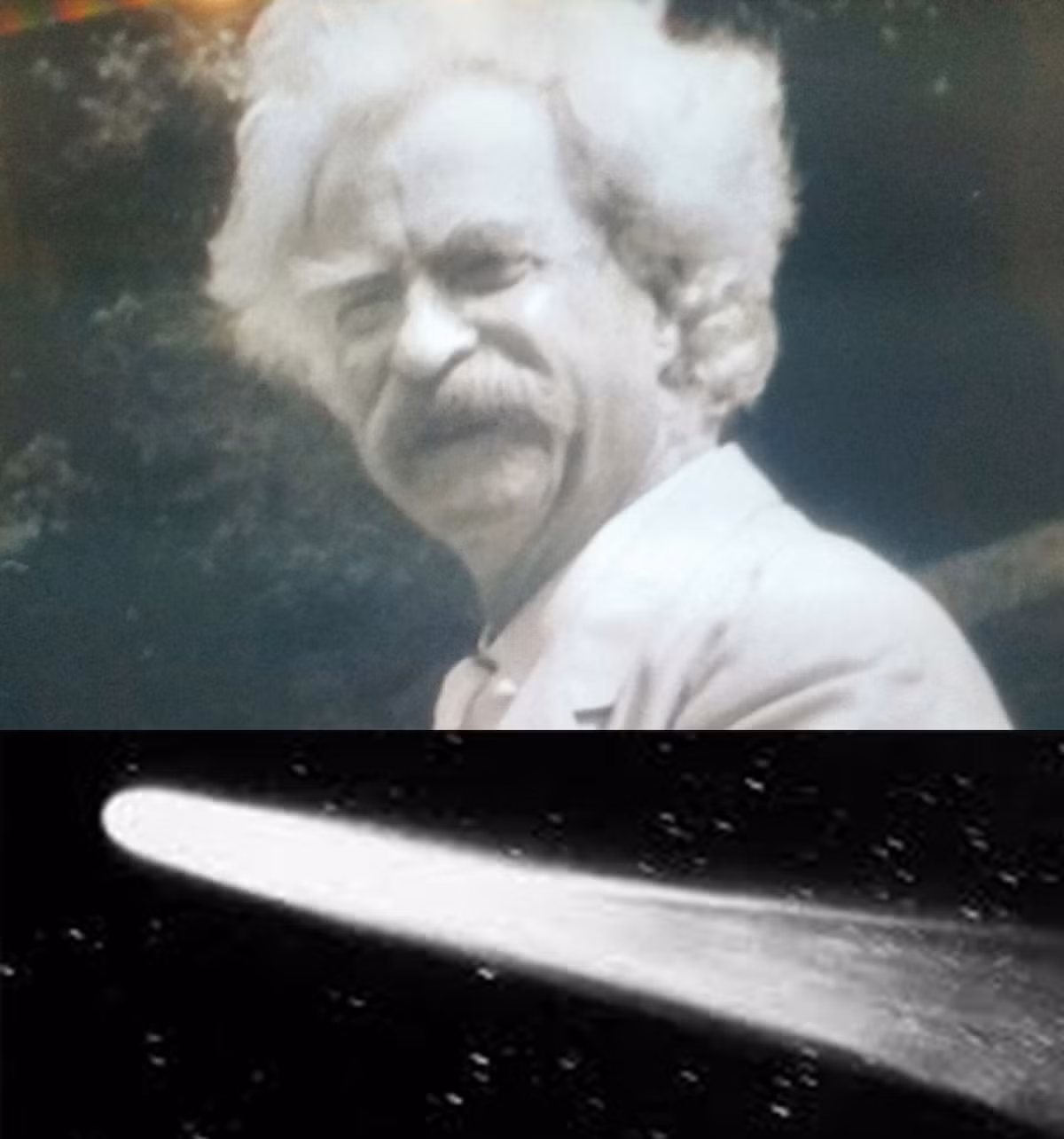 Cuộc đời của nhà văn Mark Twain có sự trùng hợp đến khó tin với sự xuất hiện của sao chổi Halley. Sao chổi Halley sẽ đi ngang qua Trái Đất 76 năm/lần. Theo đó, vào năm 1835, Mark Twain chào đời. Trong năm đó, mọi người cũng chứng kiến sự xuất hiện của sao chổi Halley.