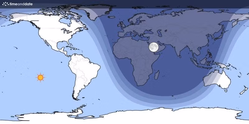 Theo trang EarthSky, căn cứ vào thuật toán và dữ liệu từ Trung tâm Thông tin khoa học Trái đất tại Đại học Columbia của Mỹ, thời điểm bóng tối tối đa xảy ra vào lúc 19h56, giờ UTC ngày 6/12 tới đây (tức 2h56 ngày 7/12 giờ Việt Nam). Khi ấy, gần 86% dân số thế giới chìm trong bóng tối.