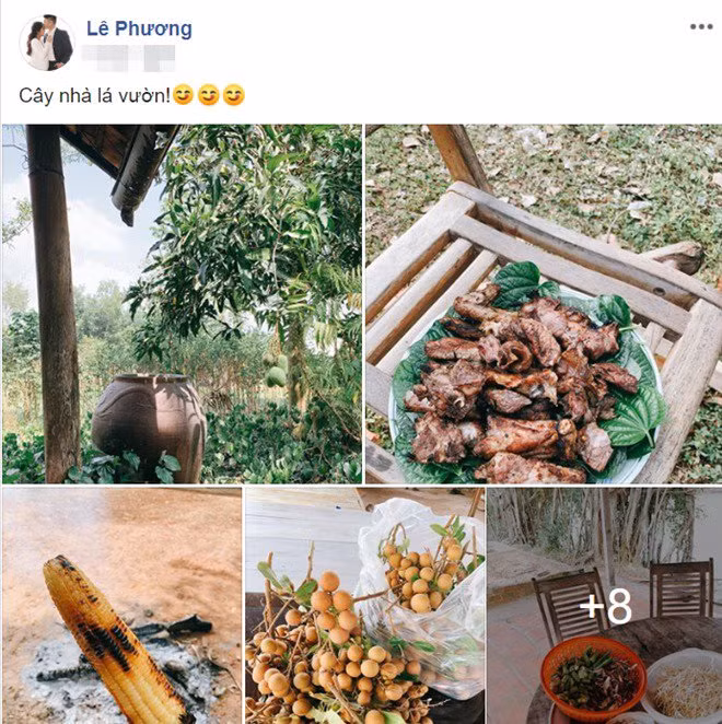 Le Phuong khoe canh nam cho chong tre nau nuong, dan mang nhac viec soc