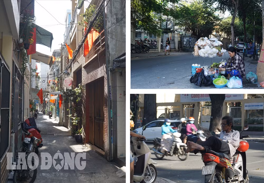 Buổi sáng của ngày đầu tiên trong năm 2020, người dân Sài Gòn thong thả hơn mọi khi. Trên các vỉa hè, xe ôm vắng khách tranh thủ đọc báo, người bán hàng thành thơi hơn.