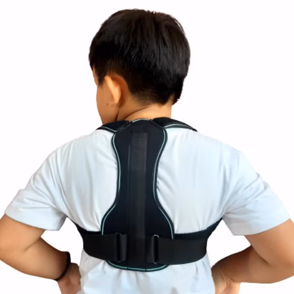 Thực tế, đai chỉnh gù tác động khiến vai bẻ ra sau, thắt lưng đẩy lên phía trước nên tư thế của trẻ được cải thiện nhanh chóng. Vậy nhưng, đai chỉnh gù cũng khiến vùng thắt lưng chúi lên phía trước. Từng có báo cáo về chứng vẹo cột sống ở trẻ em do đeo đai chỉnh gù suốt thời gian dài. Do vậy, bạn nên hướng dẫn con tư thế phù hợp thay vì trông chờ vào việc dùng đai chỉnh gù.