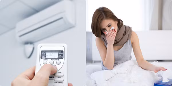 Tránh để nhiệt độ điều hòa quá thấp. Nhiều người lo ngại sinh hoạt vợ chồng gây đổ mồ hôi nên điều chỉnh nhiệt độ điều hòa thật thấp. Thực tế, điều này không có lợi cho sức khỏe tổng thể lẫn quan hệ chăn gối.