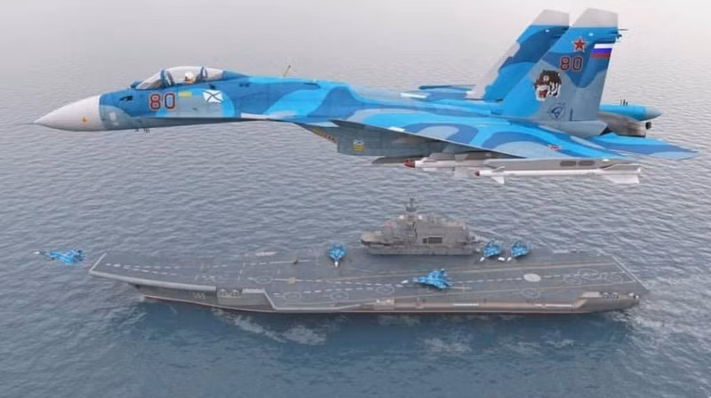 Trong khi các tàu tuần dương Nga không phát huy được mấy vai trò. Máy bay chiến đấu Su-33 được trang bị hệ thống điện tử hàng không lỗi thời và không có vũ khí để không kích các mục tiêu mặt đất.