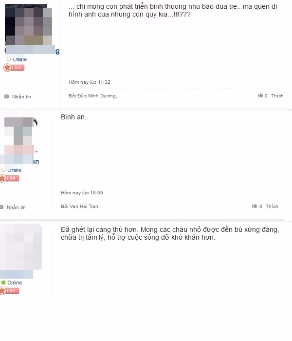 Trên các diễn đàn mạng nổi tiếng ở Việt Nam vài ngày nay cũng rộ lên nhiều chủ đề cập nhật thông tin mới, tình hình sức khỏe của bé Sor Sao và bàn luận về tội trạng của các nghi can trong vụ bạo hành trẻ em. Số đông dân mạng đều mong muốn bé trai Campuchia có thể bình phục sức khỏe thật nhanh, không phải chịu những ảnh hưởng, di chứng về thể trạng cũng như trí não, cùng với đó là niềm hy vọng về một tương lai tươi sáng dành cho em.