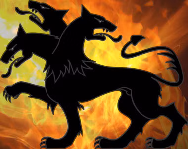 Chó ba đầu Cerberus còn khiến mọi người khiếp sợ bởi chiếc đuôi rắn đáng sợ.