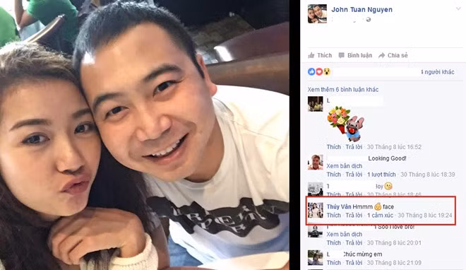 A hau Thuy Van duoc ban trai dai gia cong khai tinh cam