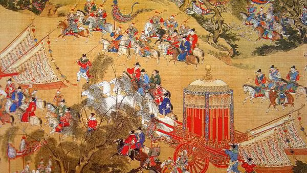 Trong số những khám phá tại 4 ngôi mộ có từ thời nhà Minh, nhóm chuyên gia bất ngờ khi nhìn thấy báu vật "đặc biệt". Đó là trên các bức tường trong mộ cổ có những bức bích họa còn khá nguyên vẹn, màu sắc sặc sỡ.