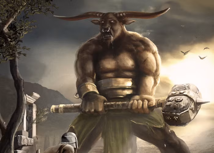 Minotaur là một trong những quái vật đáng sợ nhất trong thần thoại Hy Lạp. Sinh vật này được miêu tả là con trai của Pasiphae - hoàng hậu đảo Crete với một con bò đực. Sự chào đời của Minotaur có liên quan đến Vua Minos.