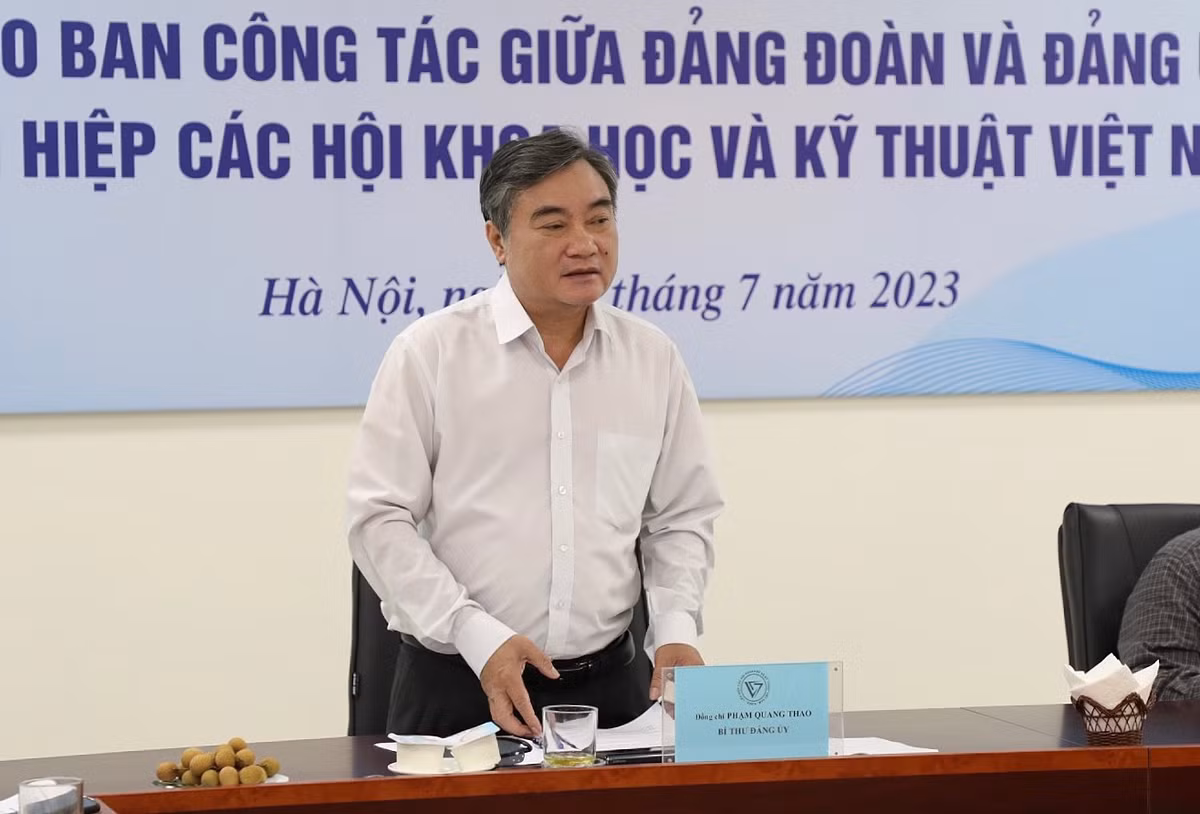 Hoi nghi giao ban giua Dang doan va Dang uy Lien hiep cac Hoi KH&KT Viet Nam-Hinh-4