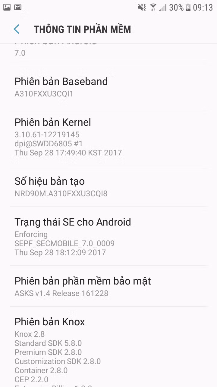 Bước 3: Chọn thông tin phần mềm.