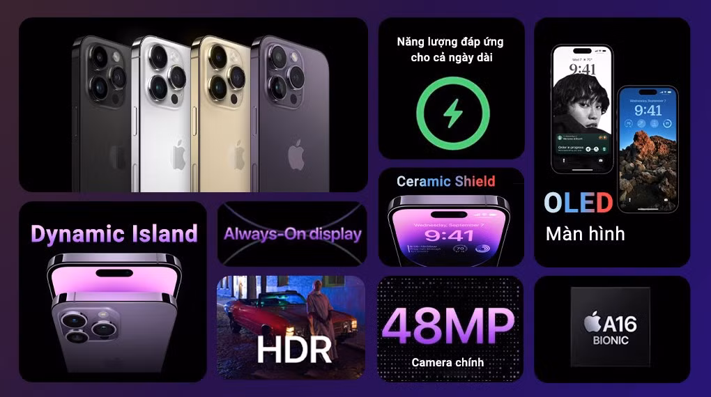  5. Thương hiệu: iPhone là một trong những thương hiệu smartphone hàng đầu trên thế giới, được người dùng trên toàn cầu yêu thích và tin tưởng. Với sự kết hợp giữa phần cứng tốt và phần mềm tối ưu hóa, camera của iPhone 14 Pro Max đáp ứng tốt các nhu cầu của người dùng và tạo nên sự đáng tin cậy.