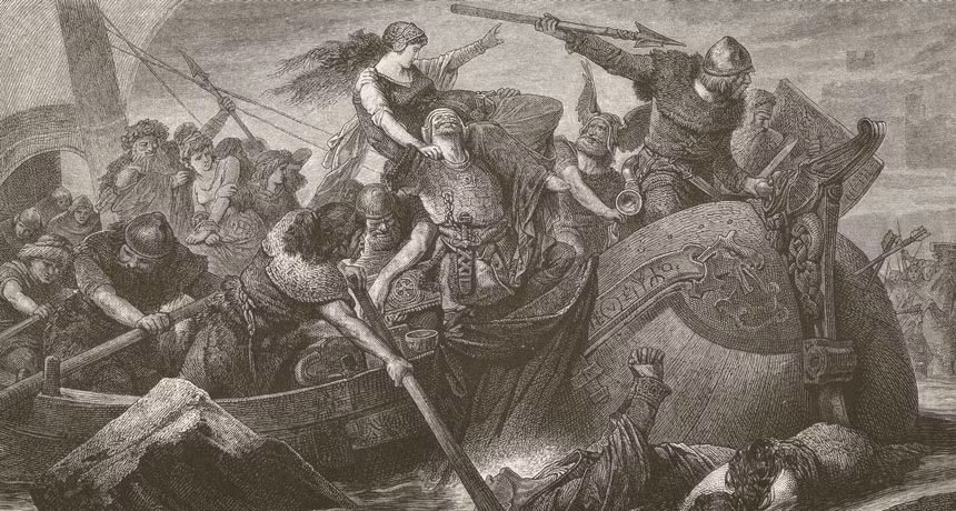 Những mẫu xương của nữ chiến binh Viking trên được khai quật từ những năm 1880. Ban đầu, do ngôi mộ có chứa nhiều vũ khí cũng như bộ xương có kích thước to lớn nên các chuyên gia suy đoán ngôi mộ này thuộc về một nam chiến binh Viking. Tuy nhiên, sau khi tiến hành kiểm tra, phân tích kỹ càng, họ phát hiện đây là hài cốt của một nữ chiến binh bộ tộc Viking.