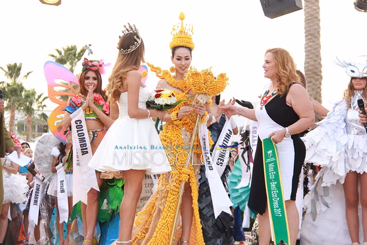 Chanita Jantanet nắm chắc tấm vé bước vào chung kết Hoa hậu Môi trường Quốc tế 2017. Ảnh: Missosology
