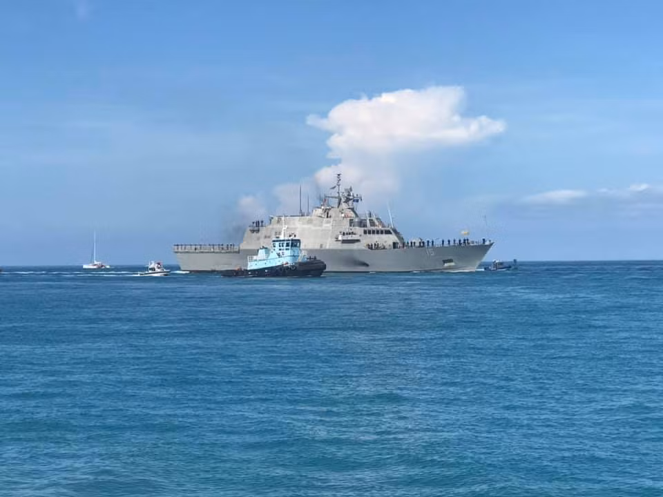 Về hoả lực, USS Billings được trang bị một khẩu pháo 57mm cùng hệ thống tên lửa RIM-116 chịu trách nhiệm phòng thủ tầm gần. Ngoài ra tàu cũng có hệ thống ngư lôi Mk 50 kèm theo pháo tự động Bushmaster cỡ nòng 30mm. Nguồn ảnh: Ussbillingslcs15.