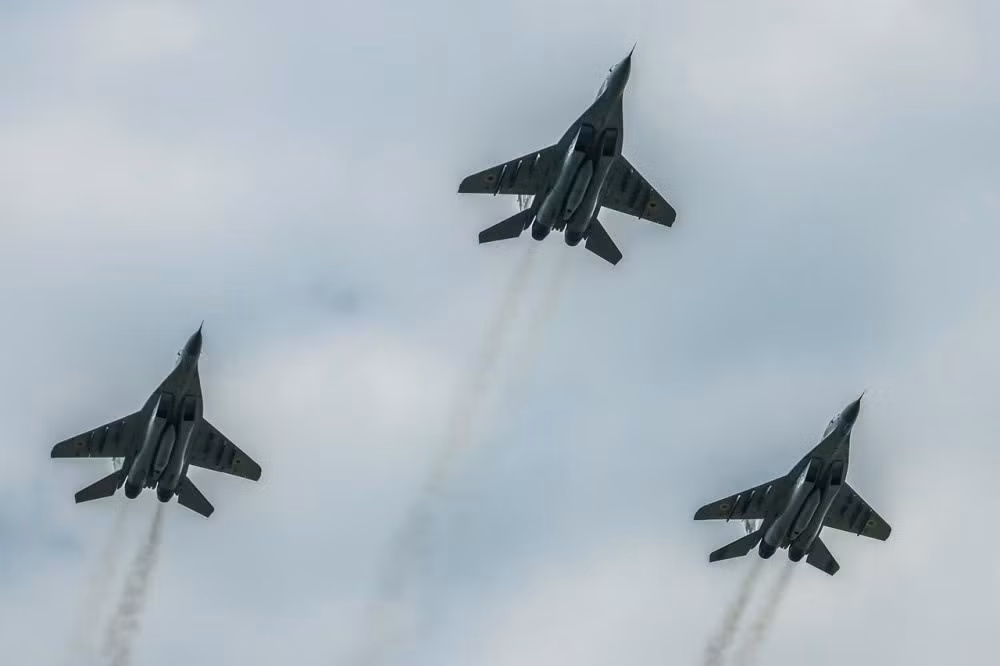 Điều này khiến số lượng chiến đấu cơ MiG-29 trong biên chế của Không quân Ukraine giảm xuống chỉ còn 21 chiếc - không còn đủ năng lực tác chiến phòng thủ trên toàn bộ không phận nước này. Nguồn ảnh: QQ.