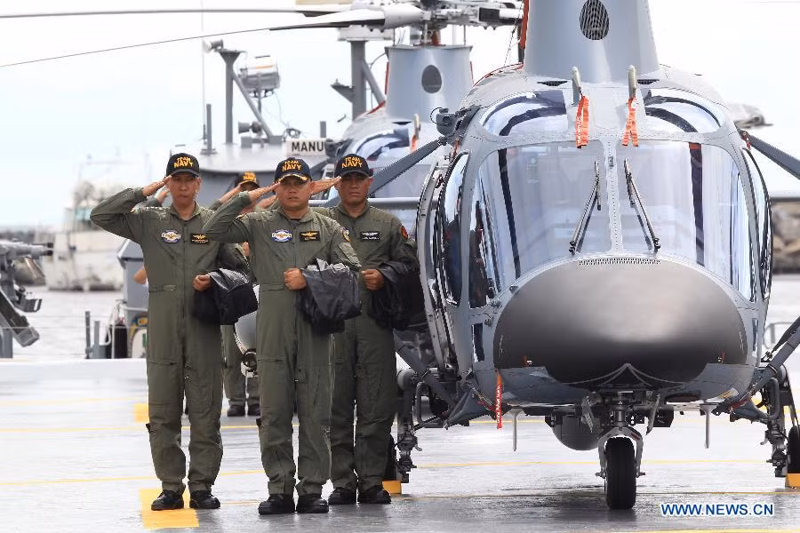 Với không quân trực thăng, Philippines đang từng bước làm chủ hoàn toàn dòng máy bay AW109 Power trong các hoạt động tác chiến trên biển. Nguồn ảnh:Wikipedia