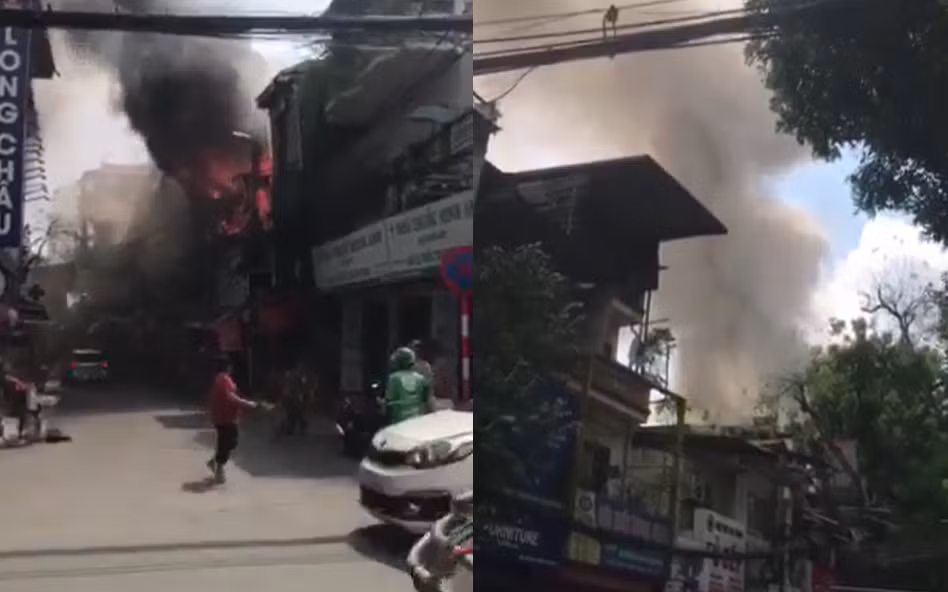 Cháy nhà 3 tầng gần cổng Bệnh viện Nhi, thiêu rụi nhiều tài sản Chay nha 3 tang gan cong Benh vien Nhi, thieu rui nhieu tai san