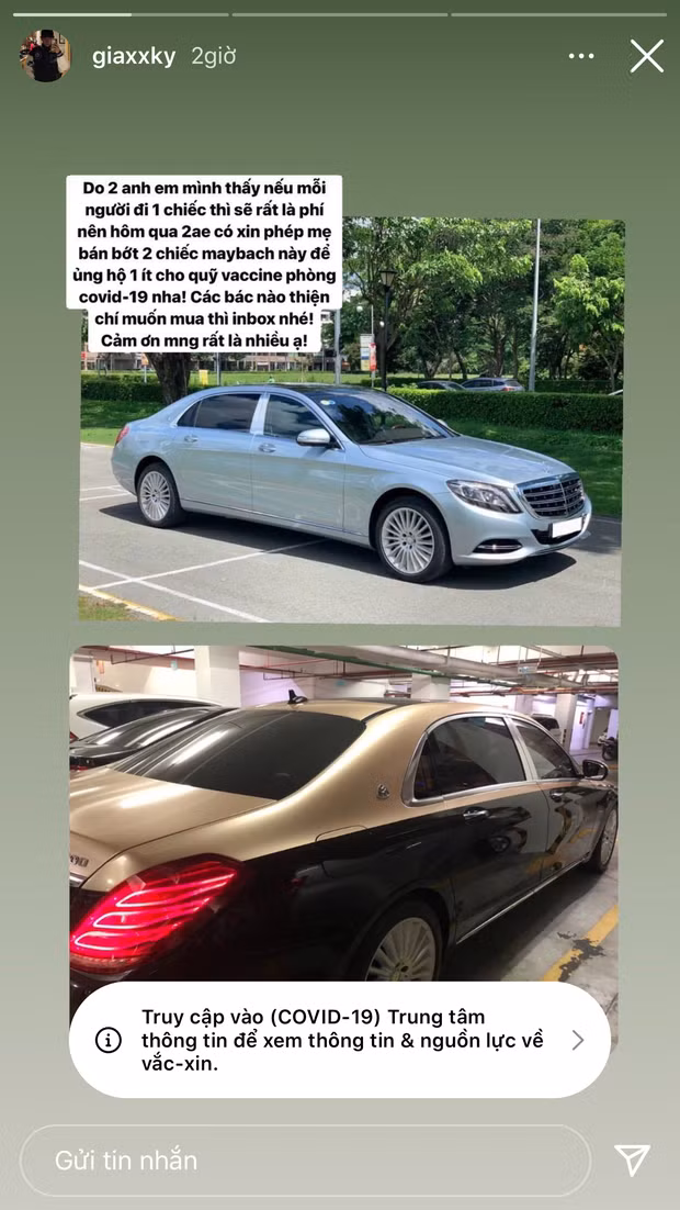 Rich kid rao ban Maybach de ung ho Quy vaccine COVID-19 la ai?