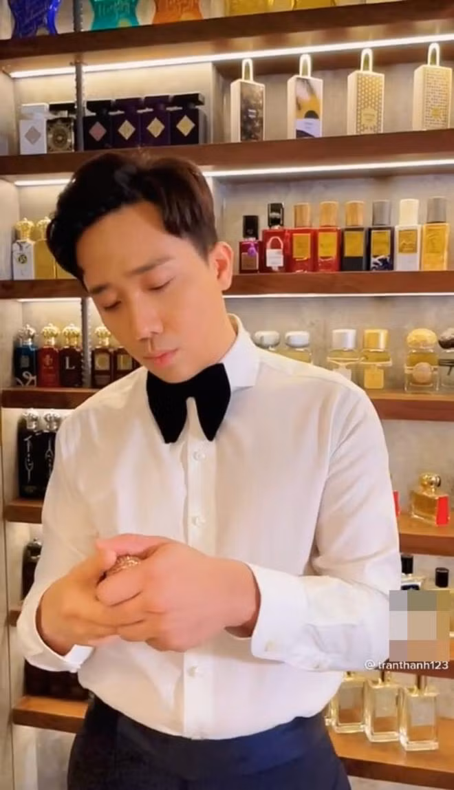 Bộ sưu tập nước hoa của Trấn Thành đến từ nhiều thương hiệu nổi tiếng như Roja, Boadicea The Victorious (Anh), Les Liquides Imaginaires (Pháp)...