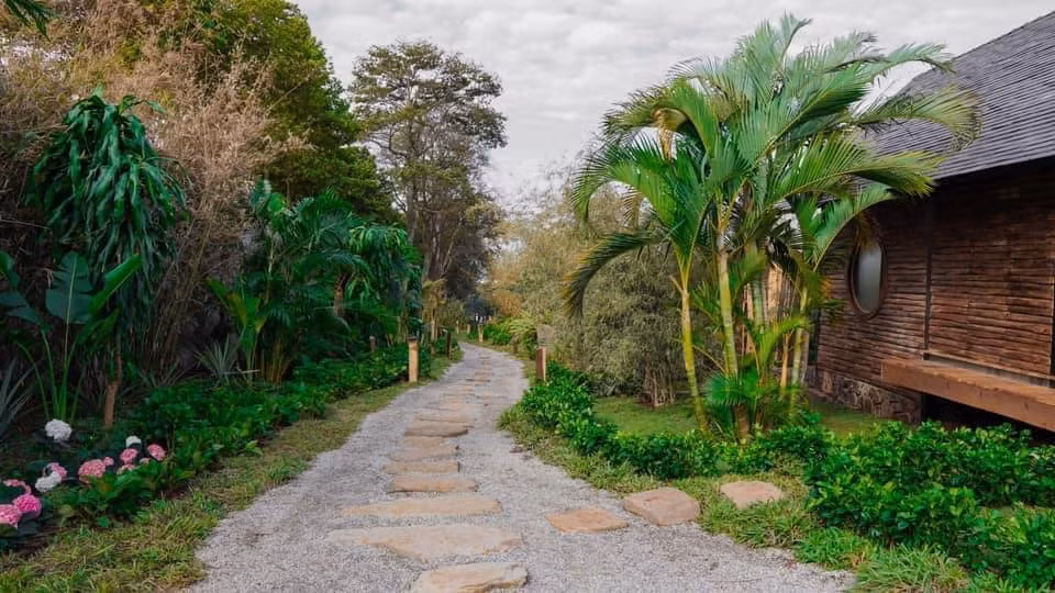 Không gian thoáng đãng trong khu vườn Zen Garden.