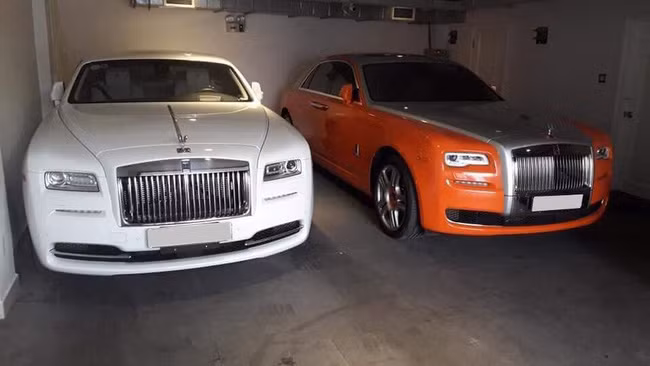 Trong garage "triệu đô" của ông chủ Đại Nam còn có mẫu sedan Mercedes-Benz S600 Maybach màu trắng có giá chính hãng lên tới 14 tỷ đồng. Ảnh: Pháp luật &amp; Bạn đọc.
