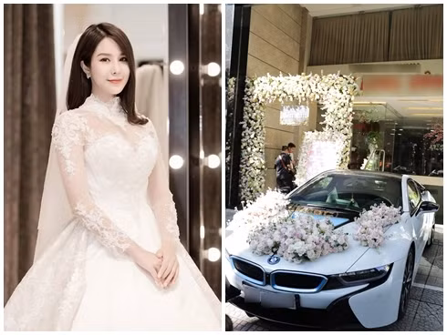 Hôn lễ của cặp đôi được tổ chức tại một nhà hàng 5 sao ở TP.HCM, chiếc xe đón dâu có giá trị lên tới 7 tỷ đồng. Số tiền chuẩn bị hoa cưới của cặp đôi lên tới 1,3 tỷ đồng. Ảnh: Vietnamnet