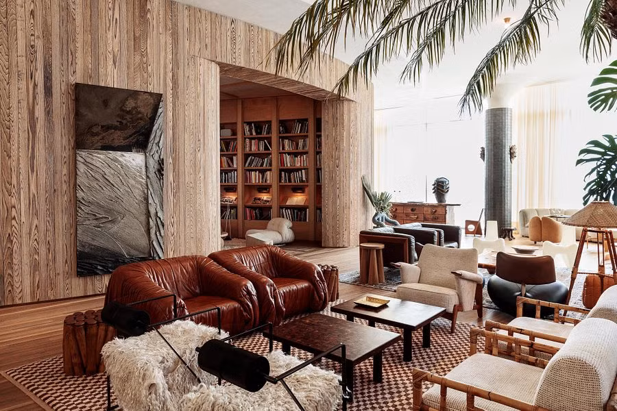 Khách sạn độc đáo có tên Santa Monica Proper (Mỹ) có nội thất mang hơi hướng cổ điển, phóng khoáng.