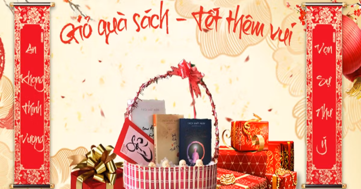 Sách được chọn lựa sẽ tùy theo yêu cầu của khách hàng, cũng như phù hợp với đối tượng nhận giỏ quà Tết. Ảnh: Thaihabooks.