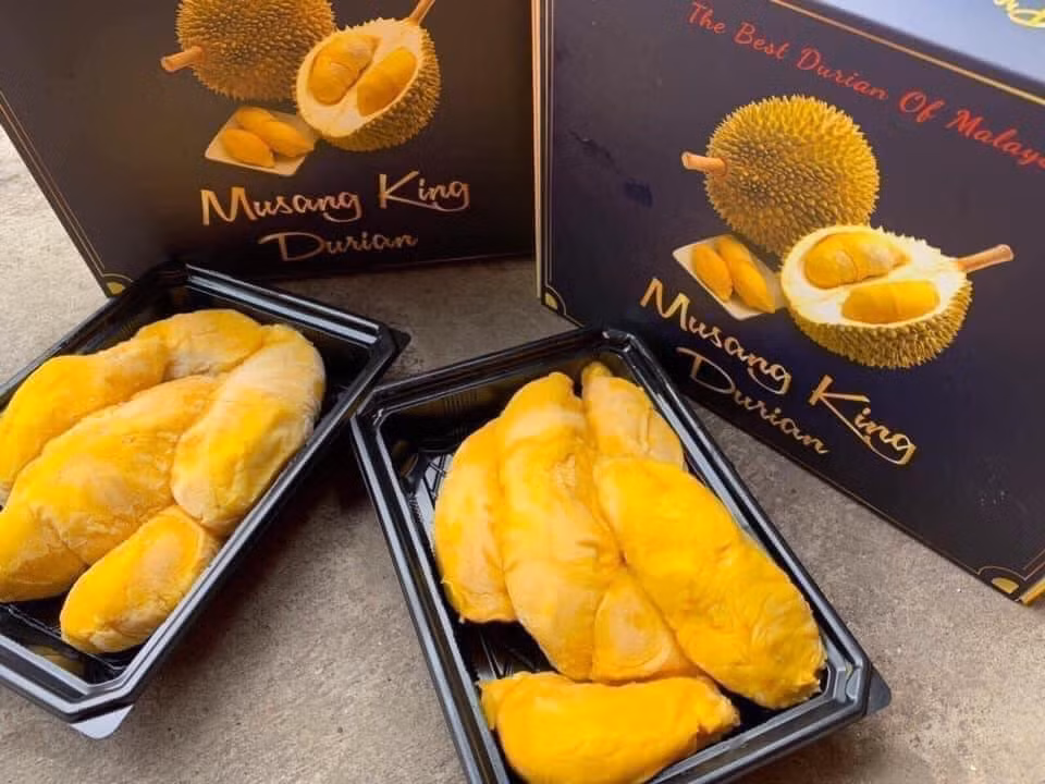 Đặc biệt, sầu riêng Musang King không có mùi nồng như các loại sầu riêng khác. Ảnh: Facebook