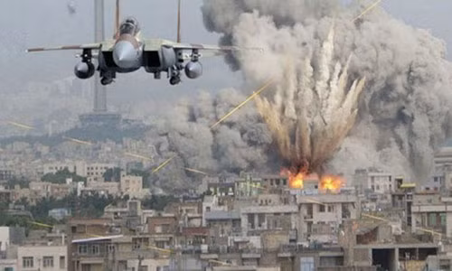 Một cuộc không kích của Mỹ tại Syria. Ảnh: Premium Times.