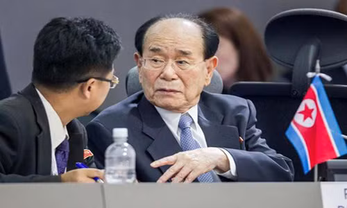 Ông Kim Yong Nam, sinh năm 1928, được bầu làm chủ tịch Hội đồng nhân dân tối cao - cơ quan lập pháp cao nhất của Triều Tiên kể từ năm 1998 - Ảnh: UPI.