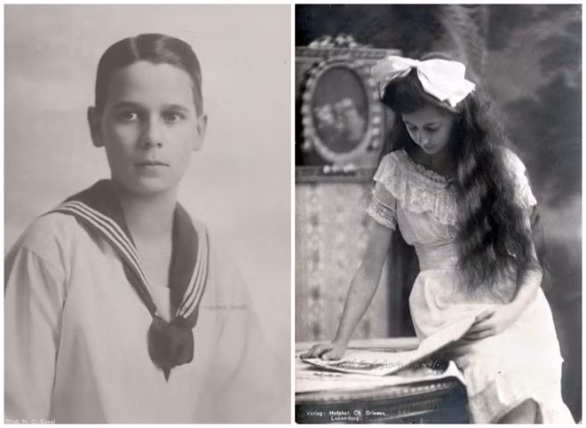 Hoàng tử Ernst (trái) - con trai Thái tử Franz Ferdinand của Áo - Hung. Công chúa Antonia của tiểu quốc Luxembourg (phải).