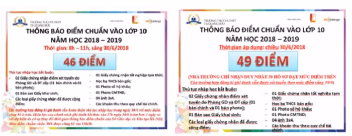 Điểm chuẩn cũng nhảy múa như sàn chứng khoán.
