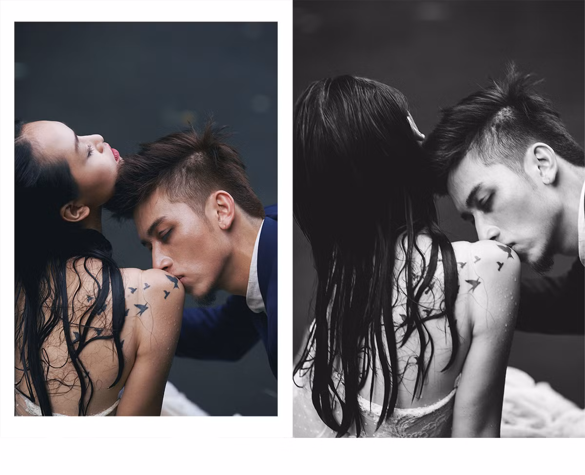 Bộ ảnh cưới đầy tính “liêu trai” của cặp mẫu Hà thành - Hình 11 Bo anh cuoi day tinh “lieu trai” cua cap mau Ha thanh-Hinh-11