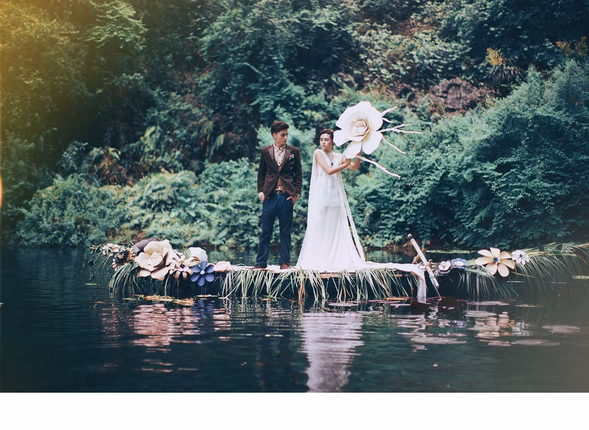 Bộ ảnh cưới đầy tính “liêu trai” của cặp mẫu Hà thành - Hình 3 Bo anh cuoi day tinh “lieu trai” cua cap mau Ha thanh-Hinh-3