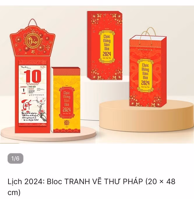 Thị trường lịch Tết 2024: Đa dạng, độc đáo trên chợ online - Hình 8 Thi truong lich Tet 2024: Da dang, doc dao tren cho online-Hinh-8