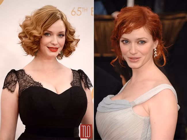 Nữ diễn viên Christina Hendricks được mọi người nhắc tới không phải bởi vai diễn trong Mad Men mà bởi vòng 1 siêu khủng của cô.