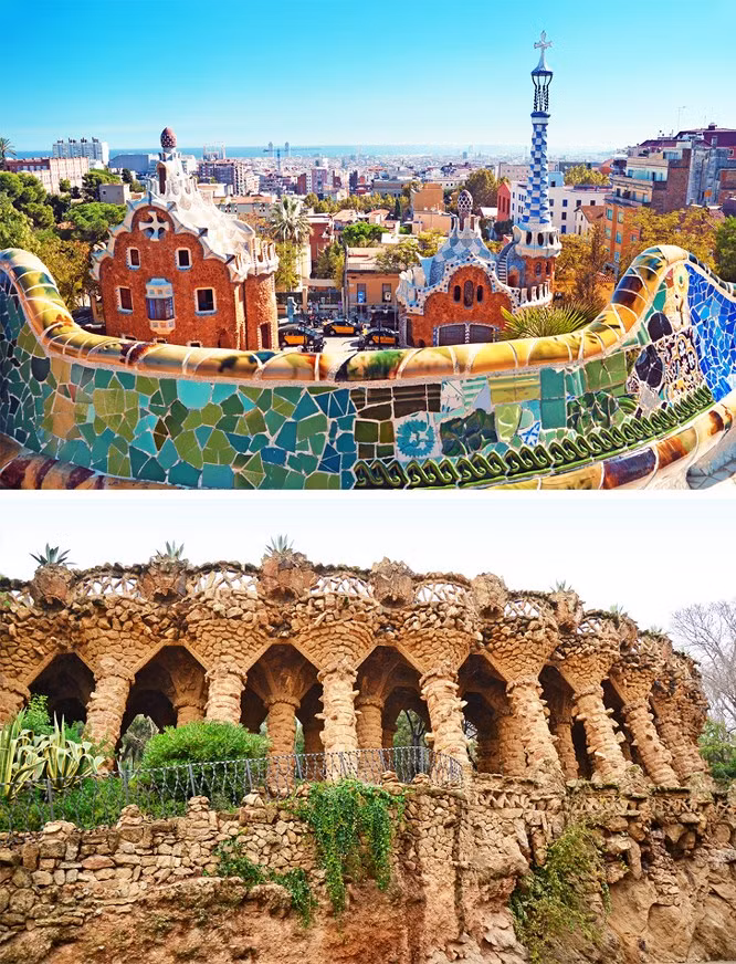 5. Ngôi nhà bánh gừng, Barcelona: Hầu như mọi ấn phẩm du lịch đều nhấn mạnh vẻ đẹp của những ngôi nhà bánh gừng ở Barcelona. Những người chưa bao giờ đến Catalonia có thể nghĩ rằng thành phố đầy những ngôi nhà ấm cúng nhỏ. Nhưng bạn sẽ chỉ có cơ hội nhìn thấy kiến trúc nhà bánh gừng tại thành phố Park Güell. Đáng tiếc là nơi đây cũng chỉ có 2 ngôi nhà bánh gừng và bạn sẽ phải đợi trong một hàng dài khổng lồ và trả €8.5 ( khoảng 230.000 VND) để vào trong. Sẽ hợp lý hơn khi tận hưởng khung cảnh tuyệt đẹp khi đứng trên sàn quan sát.