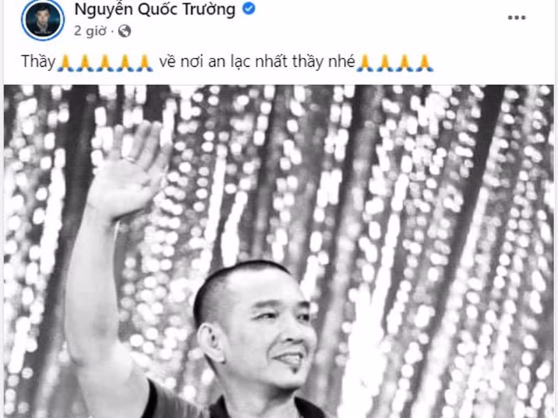 Quốc Trường gửi lời vĩnh biệt đến đạo diễn Vũ Minh - người mà anh gọi là thầy.