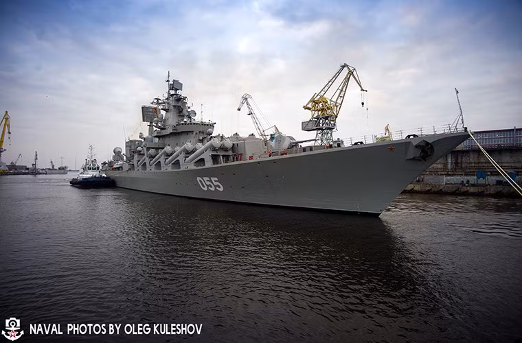 Marshal Ustinov được Hải quân Liên Xô đưa vào hoạt động từ năm 1986 và sau đó là Hải quân Nga. Nó hoạt động liên tục cho đến khi được hiện đại hóa vào năm 2011. Nguồn ảnh: Kuleshovoleg.Livejournal.