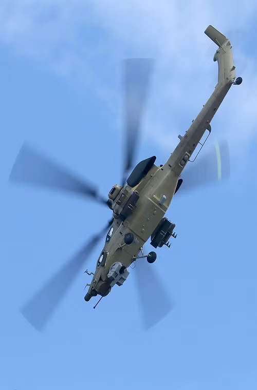 Với hệ thông động cơ Klimov TV3-117, Mi-28N có thể đạt tới vận tốc tối đa 324km/h. Nguồn ảnh: Fyodor.