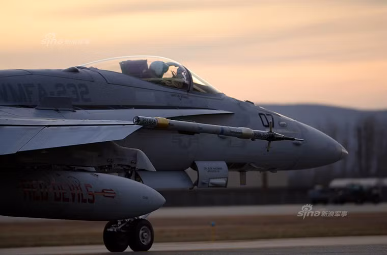 Tiêm kích F/A-18 của Hải quân Mỹ tham gia Red Flag-Alaska lần này. Nguồn ảnh: Sina